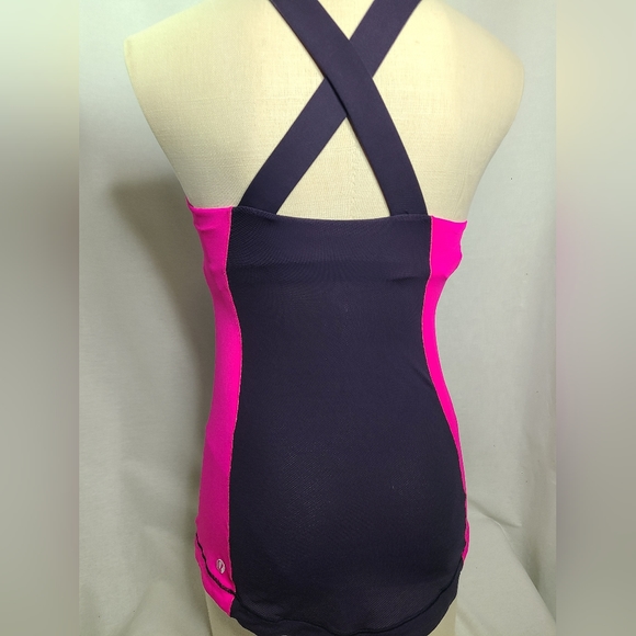 Lululemon Spin It To Win It Tank Black Swan / Raspberry Glo Light size 4 - Picture 6 of 8